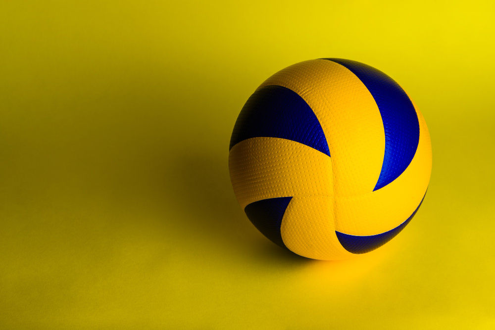 Bola Vôlei Quadra Mikasa mva 200 Oficial cbv fivb Pro Original Azul/Amarelo